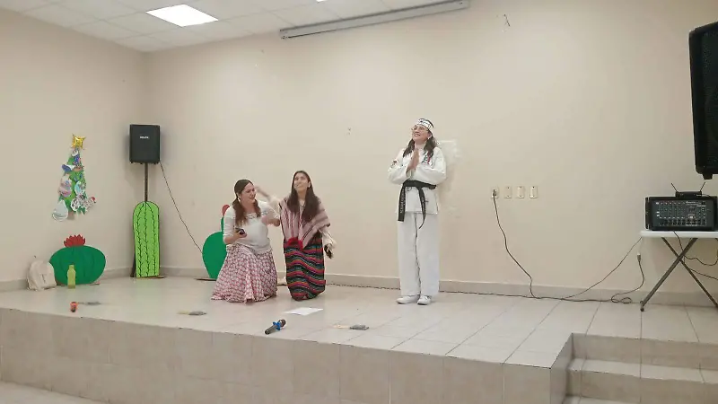 Los voluntarios presentaron una divertida pastorela